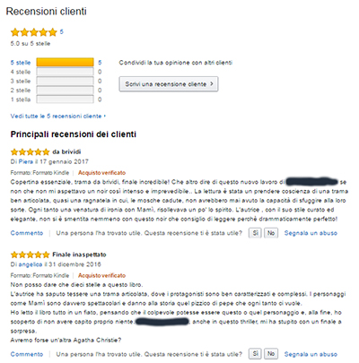 Le recensdioni di Amazon amazon4