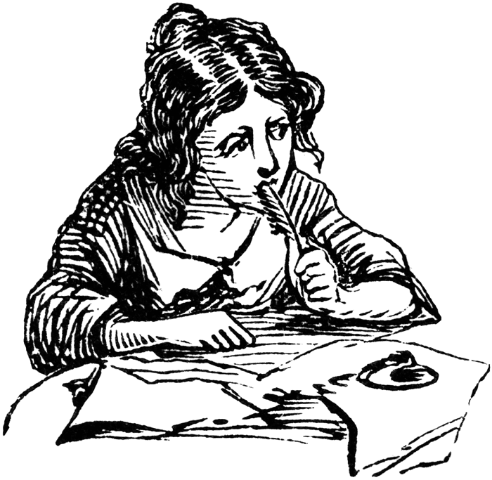 Una scrittrice author-writing-writer