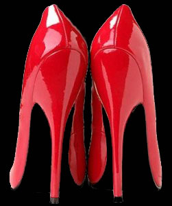 red shoe