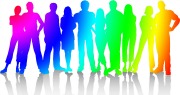 Amare rainbow people-Lgbtqi